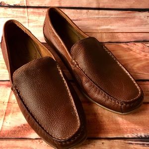 Men’s Brown Leather Loafer Shoes  8.5 M 8 1/2